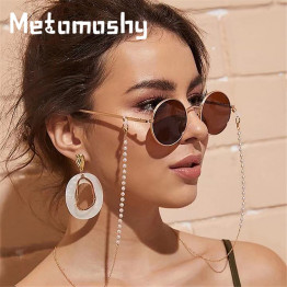2020 Women Fashion Reading Glasses Chain for Woman Casual Pearl Beaded Eyeglass Chain for Glasses Metal Sunglasses Cords Women