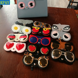 Animal Cartoon Fashion Hot Sale Women Portable Case PU Leather Sun Eye Glasses Box For Eyeglass Sunglasses Cute Protection Bag