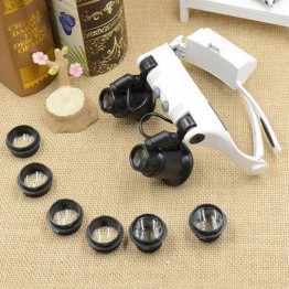 Hot Sale 10x/15x/20x/25x Sunglasses of Increase with 2 Lights LED Magnifying Glass Watchmaker Jeweler Magnifying Glass of Repair