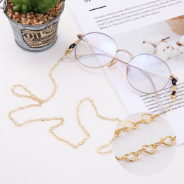 SKYRIM Heart Glasses Chain Cord Holder Neck Strap Rope Eyeglasses Gold Color Silvery Lanyard for Women Reading Glass Sunglasses