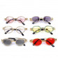 Trendy Diamond Round Sunglasses Women Luxury Brand Designer Crystal Sun Glasses Metal Jewel Frame Rhinestone Eyewear Oculos New