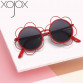 XojoX 2020 New Fashion Sunglasses for Girls Sun Flower Literary Irregular  Children Glasses Kids Street Mirror Eyewear